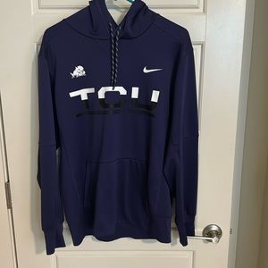 Nike ThermaFit TCU Horned Frogs Hoodie Hooded Sweatshirt Mens Medium